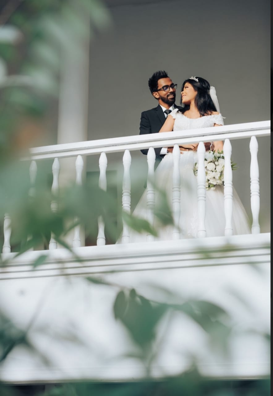 Romantic evening setup